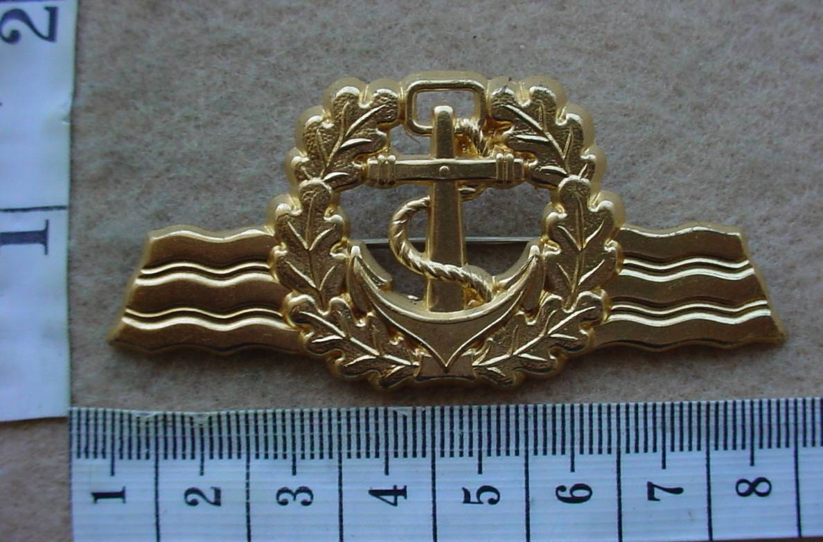 4967-3 German Navy Seafaring personnel qualification badge, Gold (Army Germany)