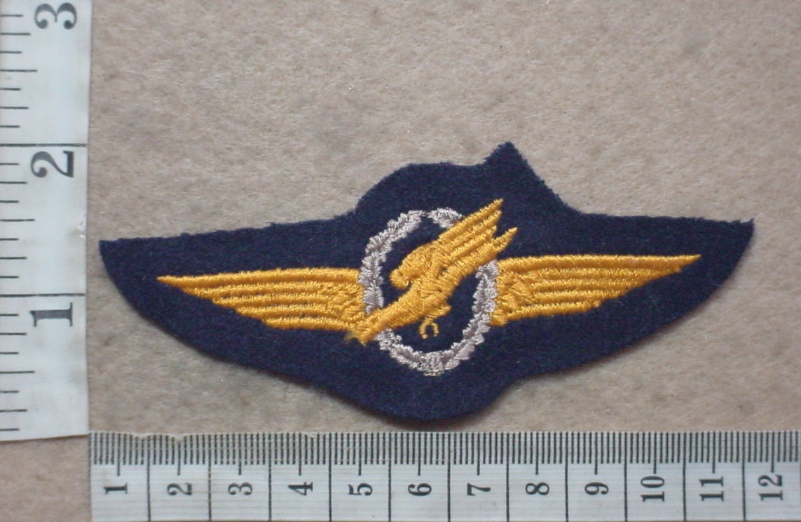4012-9 German Navy paratrooper wings, 3rd Class, trial pattern (Para Germany)