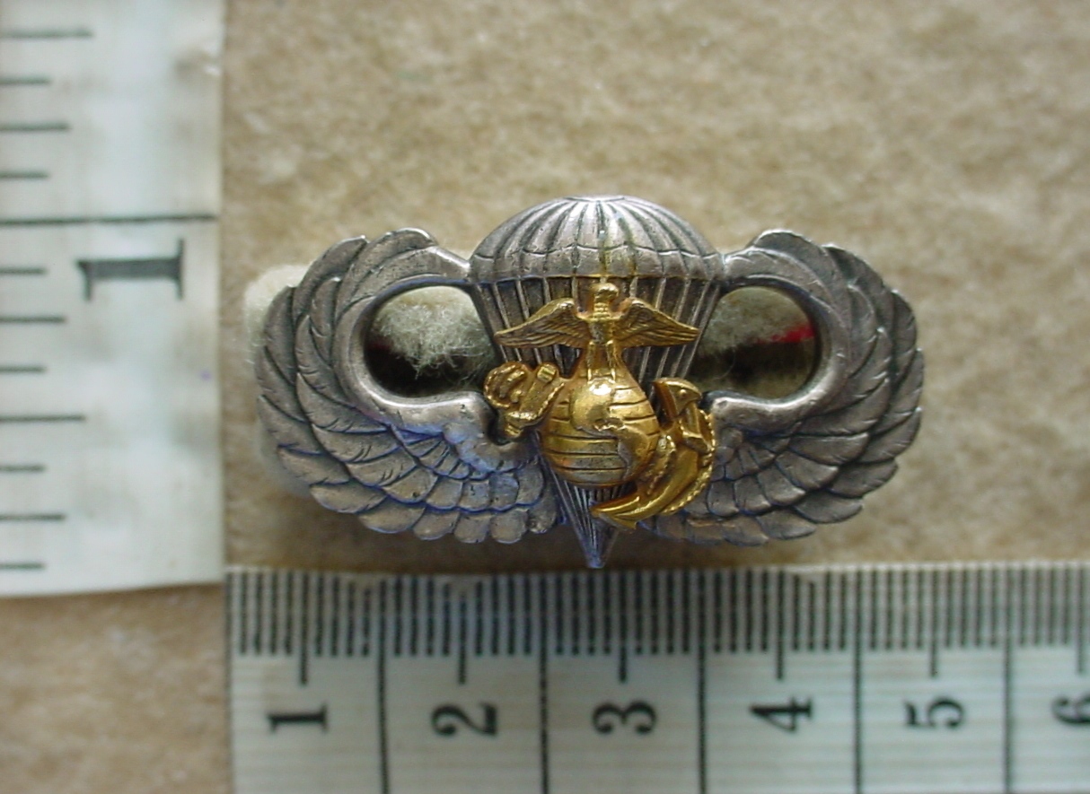2308-8 United States Marine Corps parachute wings, Basic Class, G-1 V (Para USA)