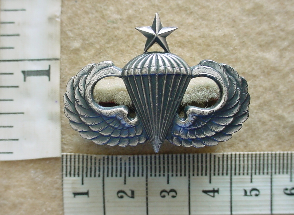 3824-4 United States Army Parachute wings, Senior Class, J.M.S. G.1 STERLING (Para USA)