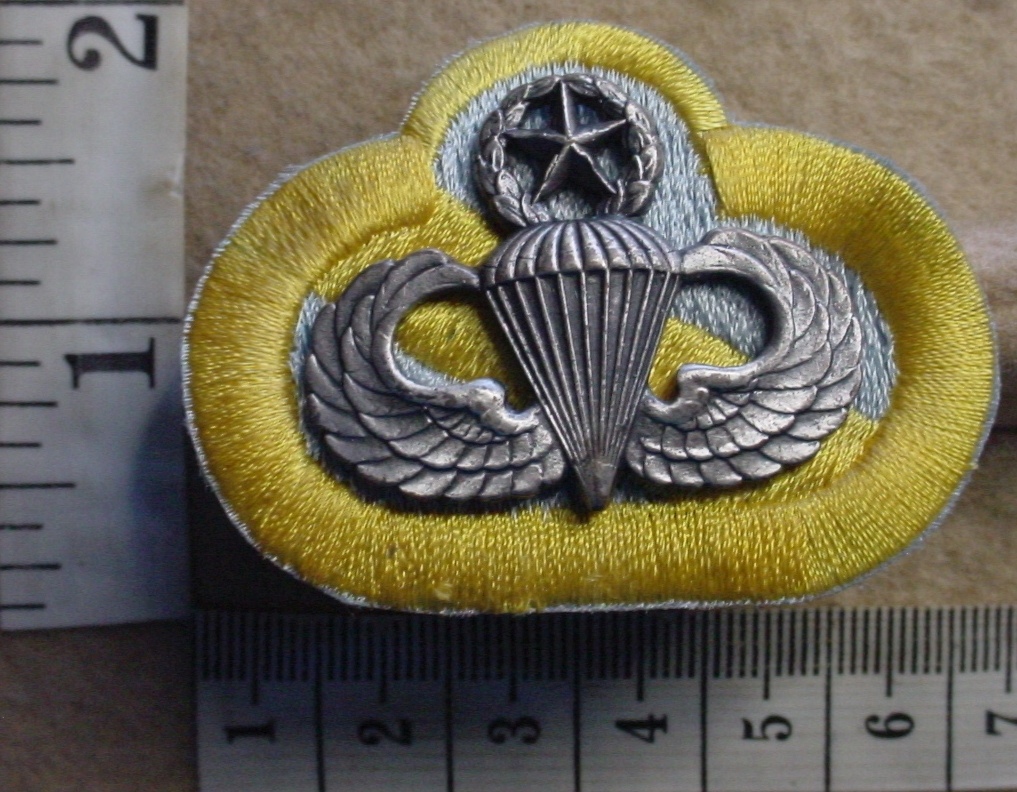 2308-11 United States parachute wings, Master Class, on Special Forces oval, S-21 (Para USA)