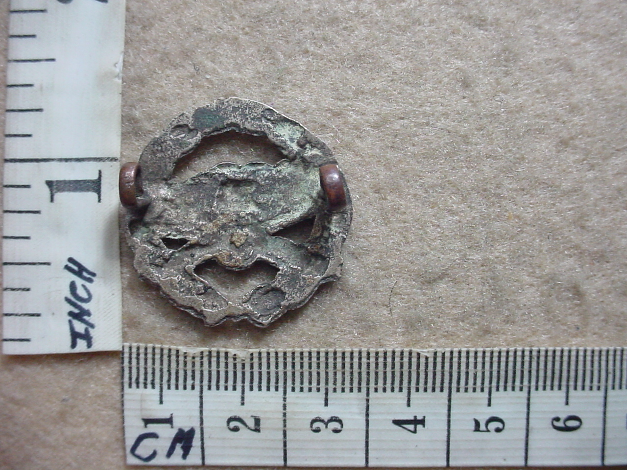 907-3 South African Tank Corps collar badge, WW2 (CO1476) - Image 3