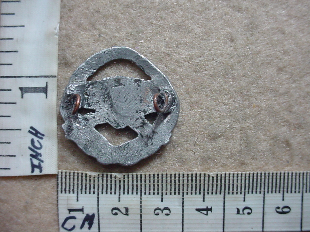 907-4 South African Tank Corps collar badge, WW2 (CO1476) - Image 2