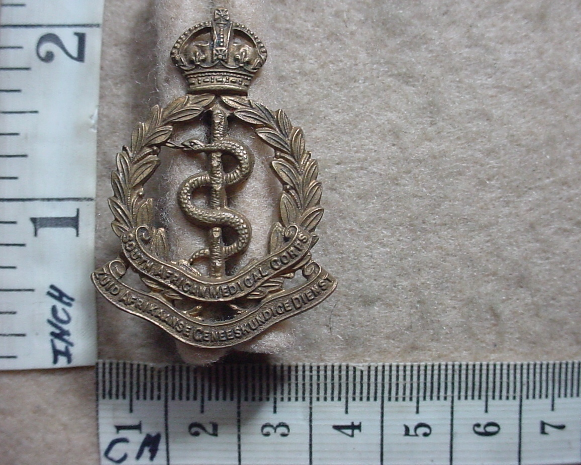 1001-1 South African Medical Corps cap badge, WW1 - ZAGD (CO1573)