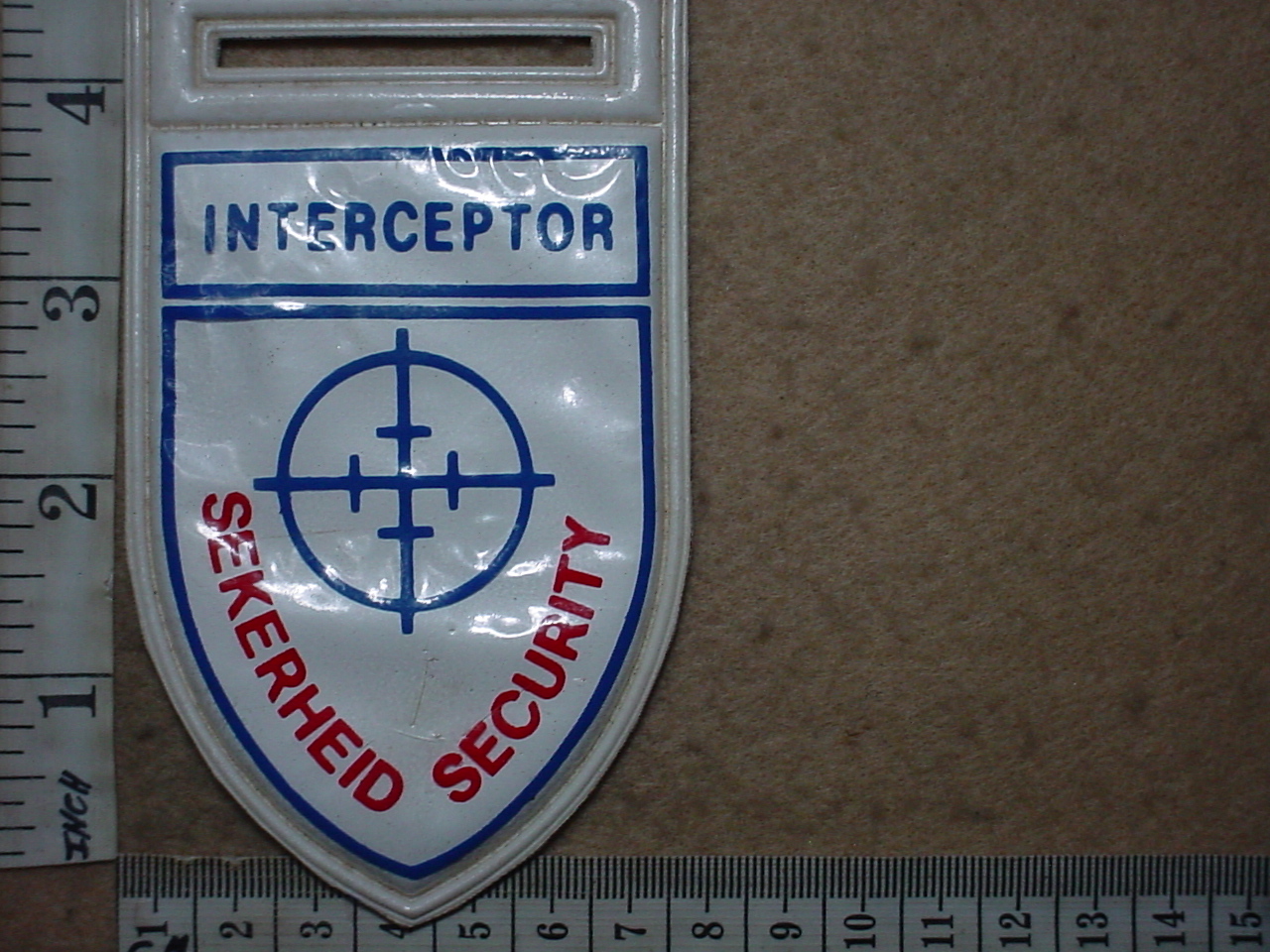 4041-4 South African Interceptor Security arm flash (Security SA)