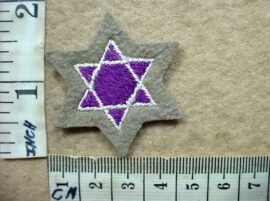 10993-1 South African Corps of Chaplain's rank badge, Jewish (AD1939)