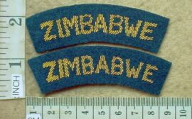 1631-2 Zimbabwe Air Force shoulder titles, Officers (C504)