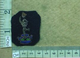 1951-1 Rhodesian Corps of Signals Officers Dress Blues arm badge (DW2 692/C539)