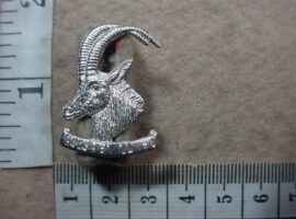 8307-1 Rhodesia Armoured Car Regiment collar badge, also worn as an Officers beret badge (CO3062)