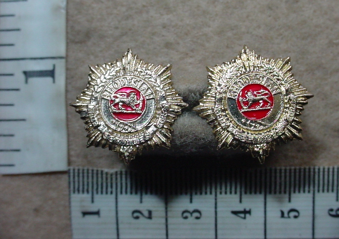1496-1 Rhodesian Army Service Corps collar badges (CO3133-CO3134)