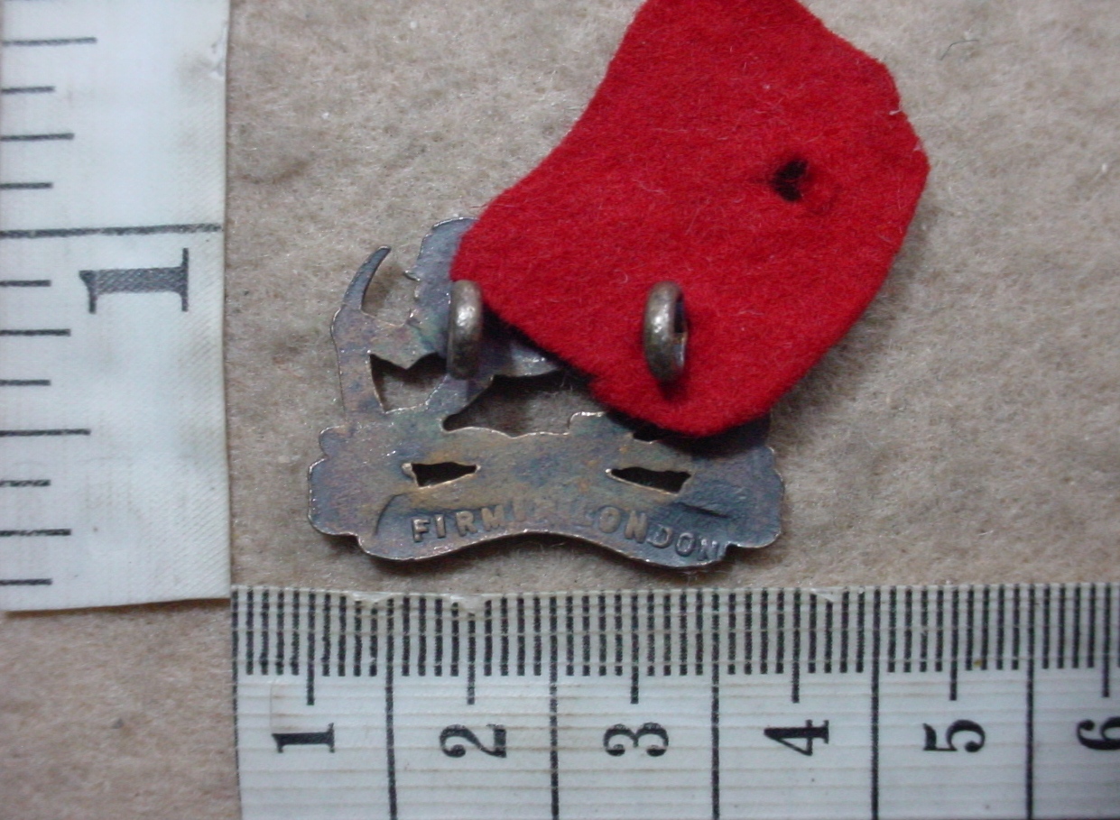 1528-4 4th Rhodesian Artillery Anti Tank Battery collar badge, mess dress (CO3145) - Image 2