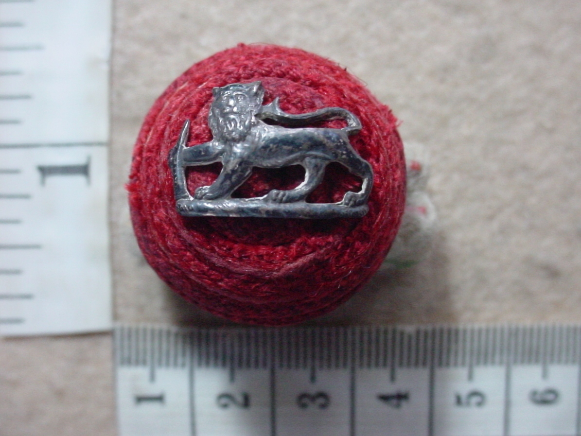 1663-2 Rhodesia Regiment Officers cord boss cap badge, larger size (CO3455) (Copy)