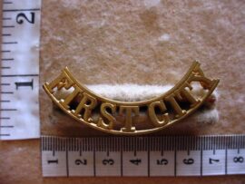 8937-2 First City Volunteers shoulder title, 1st City (CO92)