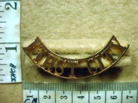 8937-1 First City Volunteers shoulder title, 1st City (CO92)