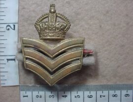 1554-2 British South Africa Police First Sergeant rank badge, 1940's-53, 2nd issue (DW2 84)