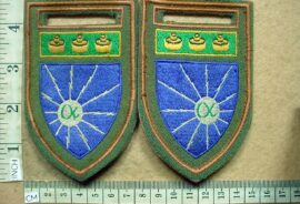 5736-5 School of Signals arm flashes, Witwatersrand Command bar (F728)