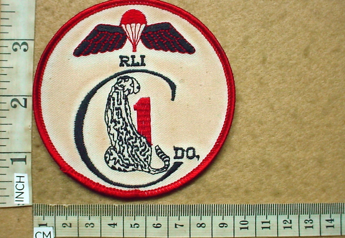 4018-2 Rhodesian Light Infantry 1 Commando jumpsuit parachute wings patch (Para Rhodesia)