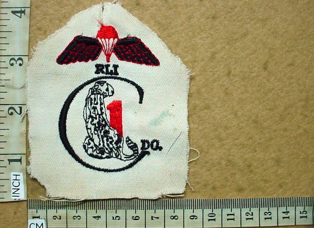 4018-4 Rhodesian Light Infantry 1 Commando jumpsuit parachute wings patch, original (Para Rhodesia)