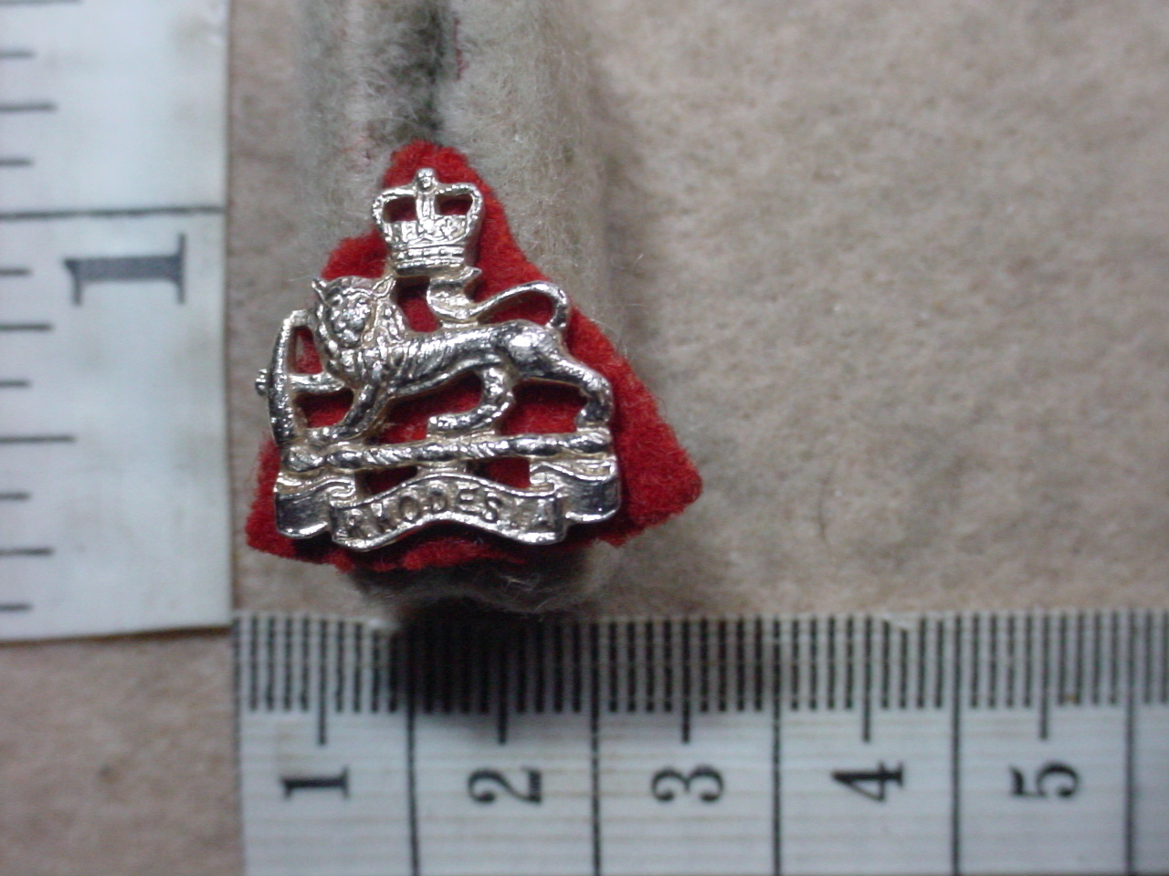 10731-1 Rhodesia and Nyasaland Army Staff Corps collar badge, Officers Mess Dress (CO3159)