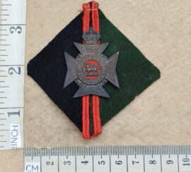 1446-3 2nd Bn Rhodesia Regiment cap badge, original flash backing (CO2983)
