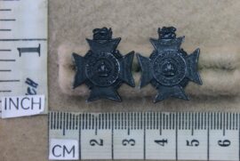 1460-1 Rhodesia Regiment collar badges, facing pair (CO2995/CO2996)
