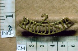 4392-2 2nd Rhodesia Regiment shoulder title (CO3198)