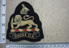 1920-1 Rhodesian Army Staff Corps blazer badge (R cloth)