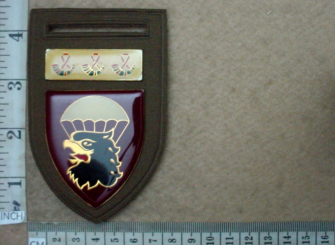 10956-1 44 Parachute Brigade arm flash, Orange Free State Command balkie (F2)