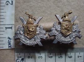 163-2 Cape Town Highlanders collar badges, facing pair (CO219-CO221)