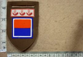5407-1 South African Armour B Company arm flash, Orange Free State Command balkie (DW1 7 36)