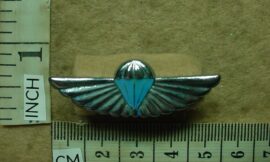 664-1 South African Army Air Dispatcher Instructor parachute wings, Mess Dress (DW1 9 30)