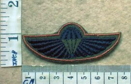 2110-2 South African Army Air Supply Instructor parachute wings, Air Dispatcher (DW1 9 34)