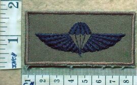 2110-3 South African Army Air Supply Instructor parachute wings, Air Dispatcher (DW1 9 34)