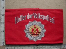8631-1 German Voluntary Auxiliary of the People´s Police arm band (Police Germany)