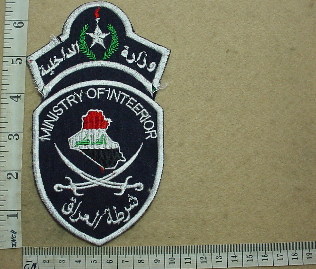 3899-7 Iraqi Police Ministry of Interior arm patch (Police Iraq)